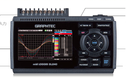 日本Graphtec圖技GL240數據記錄儀全通道