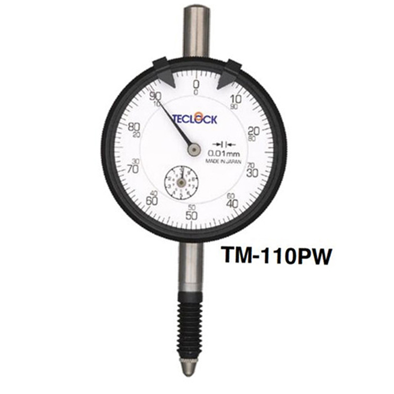 日本原裝進口TECLOCK得樂指示表 0.01mm百分表TM-110P