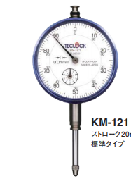 得樂TECLOCK百分表0.01mm長行程指示表日本進口KM-121
