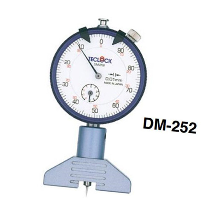 日本原裝得樂TECLOCK指針式深度計DM-252針盤式深度計