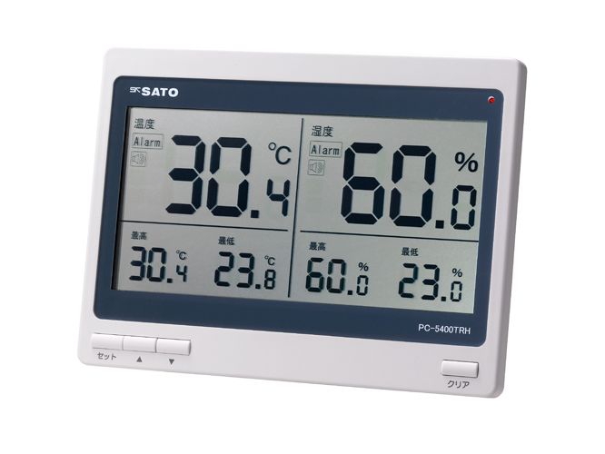 日本進口佐藤SATO數字溫濕度計 PC-5400TRH