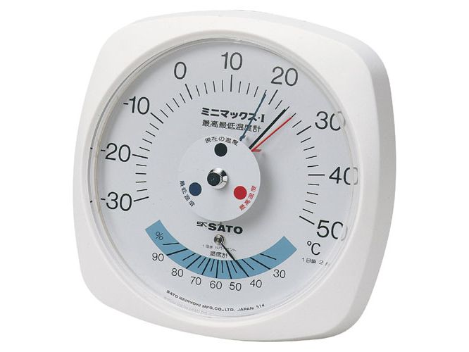 日本進口SATO佐藤7308-00號  Minimax I型最高最低溫度計